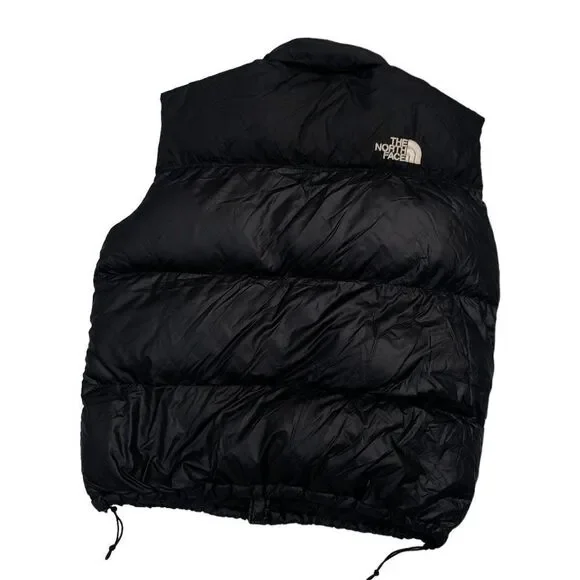 Vintage The North Face Nuptse Jacket Vest Black XXL Goose Down Jacket - Picture 2 of 15